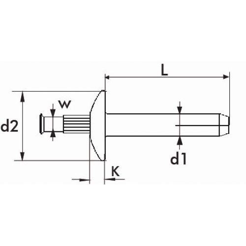 REMACHE DE GOLPE BRALO ALUMINIO / INOX
